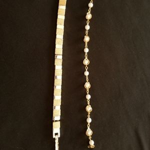 TWO Gold Bracelets
